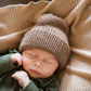 Knit Baby Beanie | Mushroom Brown